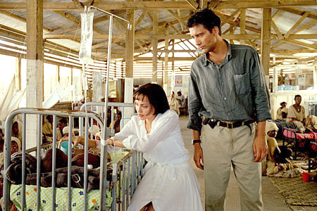 Photo stolen from Beyond Borders, a 2003 romantic drama about aid workers. Not exactly cinematic genius, buuuuut....